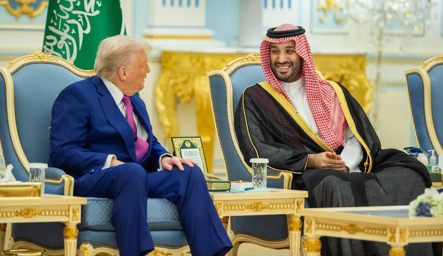 Saudi Araabia kroonprints Mohammed bin Salman ja USA president Donald Trump saudide pealinnas, 13. mai 2025. a.