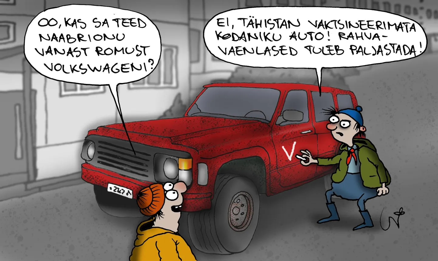 Päeva karikatuur FOTO: Urmas Nemvalts