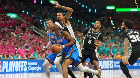 VIDEO ⟩ Läbiaegade ühepoolsema algusega NBA play-off’is asus Thunder seeriat Spursi vastu juhtima