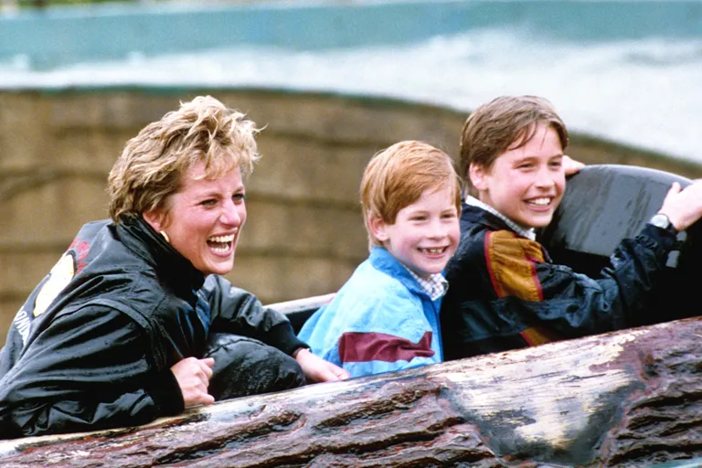 Printsess Diana poegade prints Williami ja prints Harryga 1993. aastal.