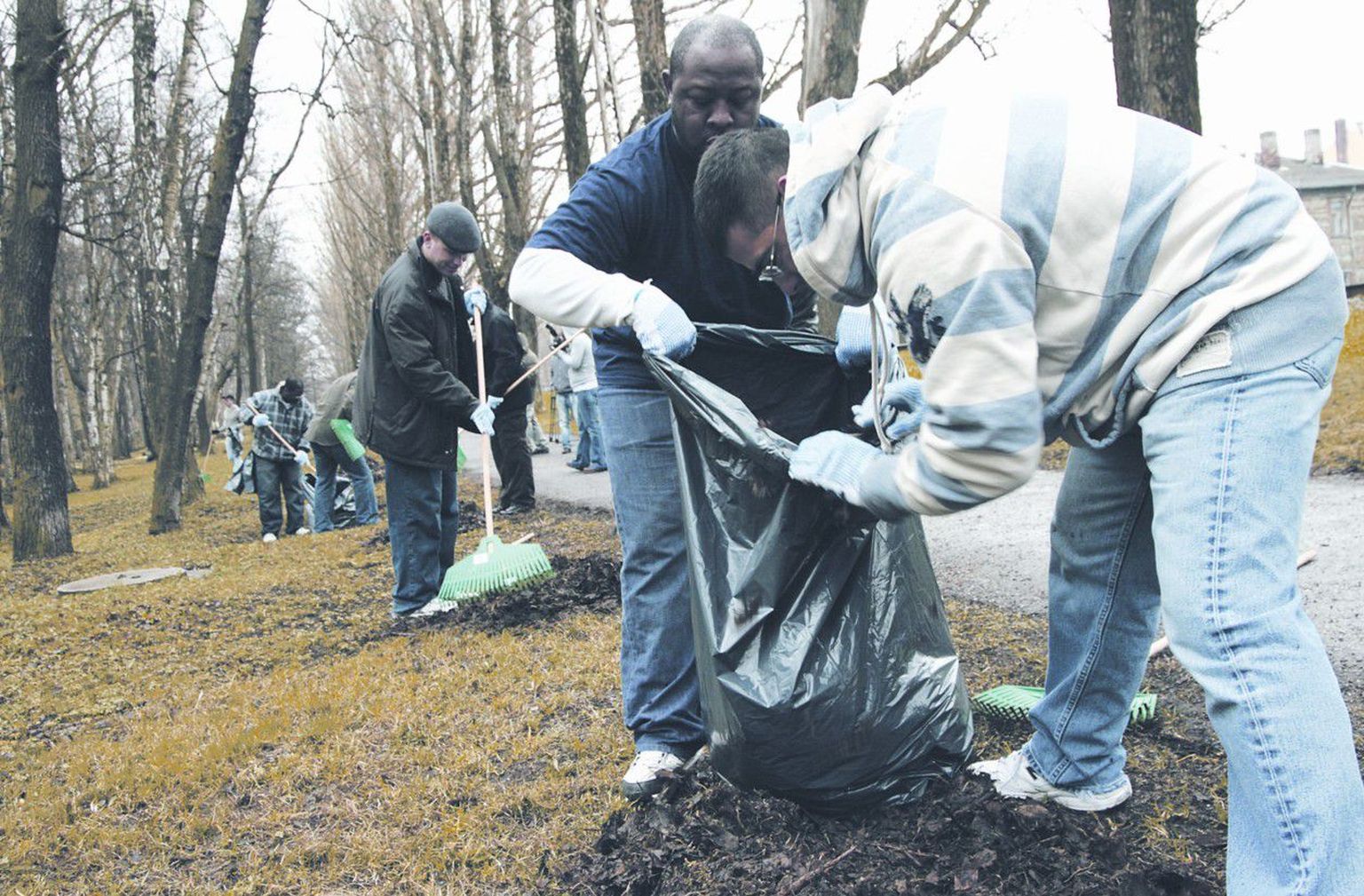 В мае прошлого года в рамках Дня    полезных дел прошла уборка парков в Копли, в которой приняли участие и моряки из США.