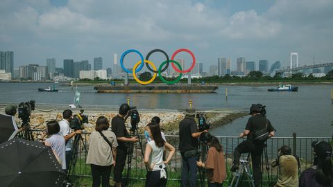 Олимпийские кольца вывезли из Токио