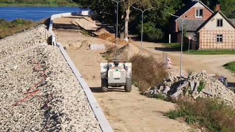 В Екабпилсе после укрепления будет открыта защитная дамба