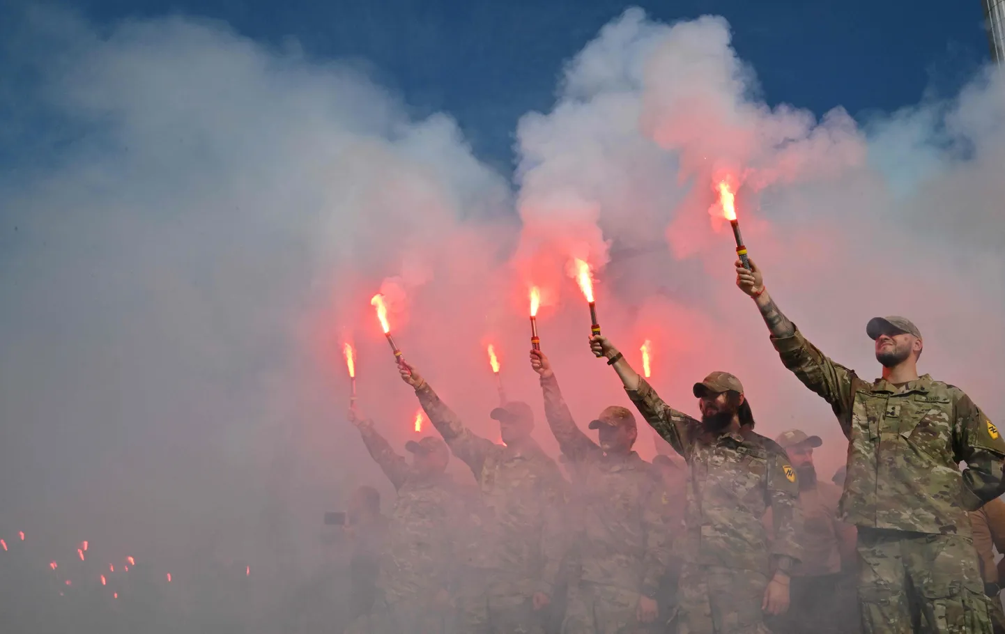 Azovi mehed mälestustseremoonial Kiievis.