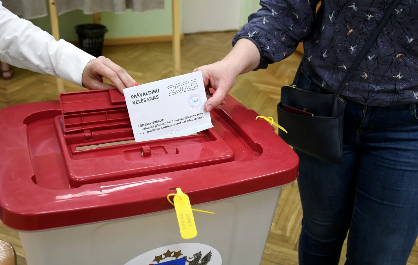 Выборы на 160-м участке в здании Даугавпилсского университета