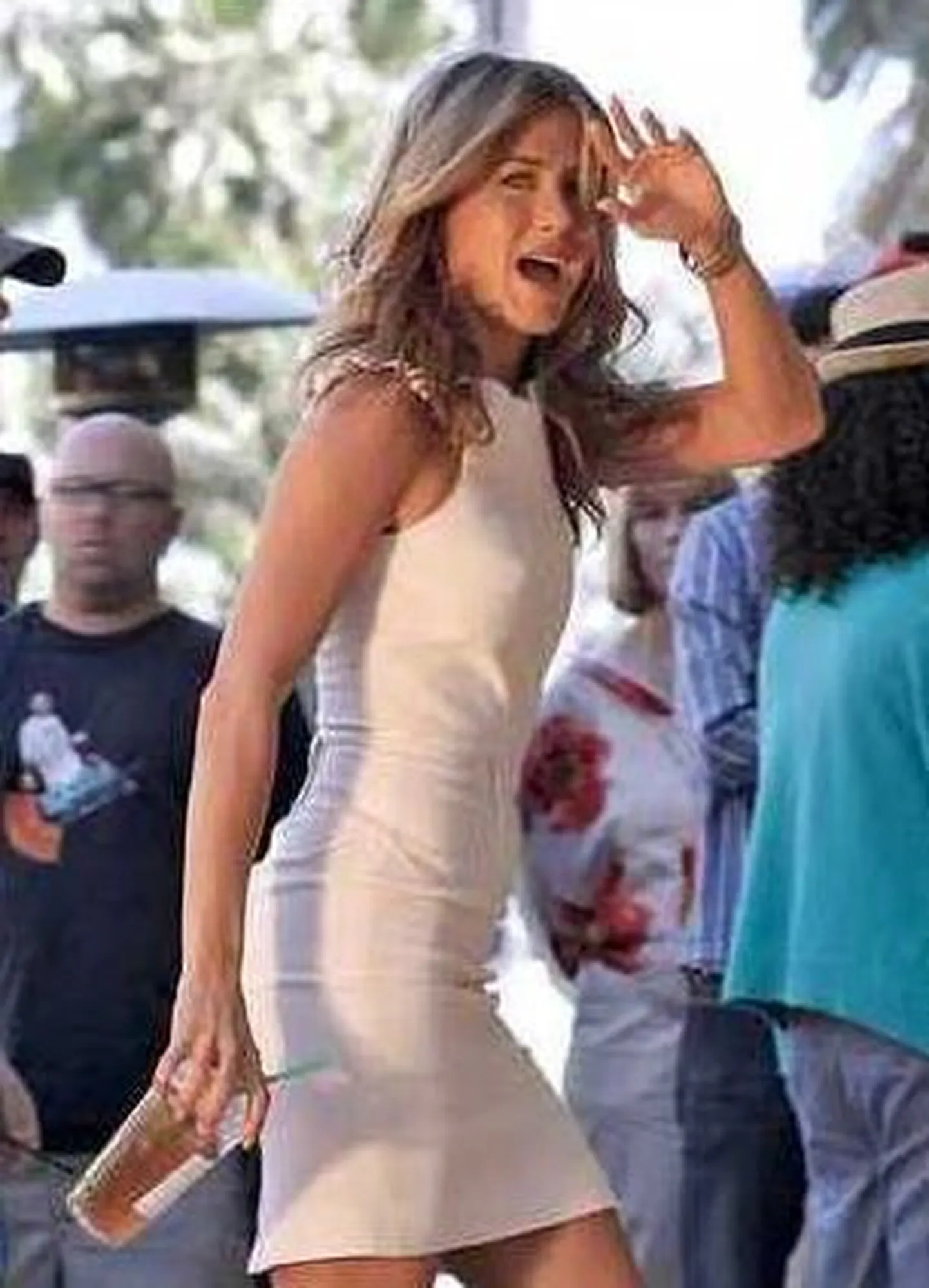 Jennifer Aniston uue filmi võtteplatsil
