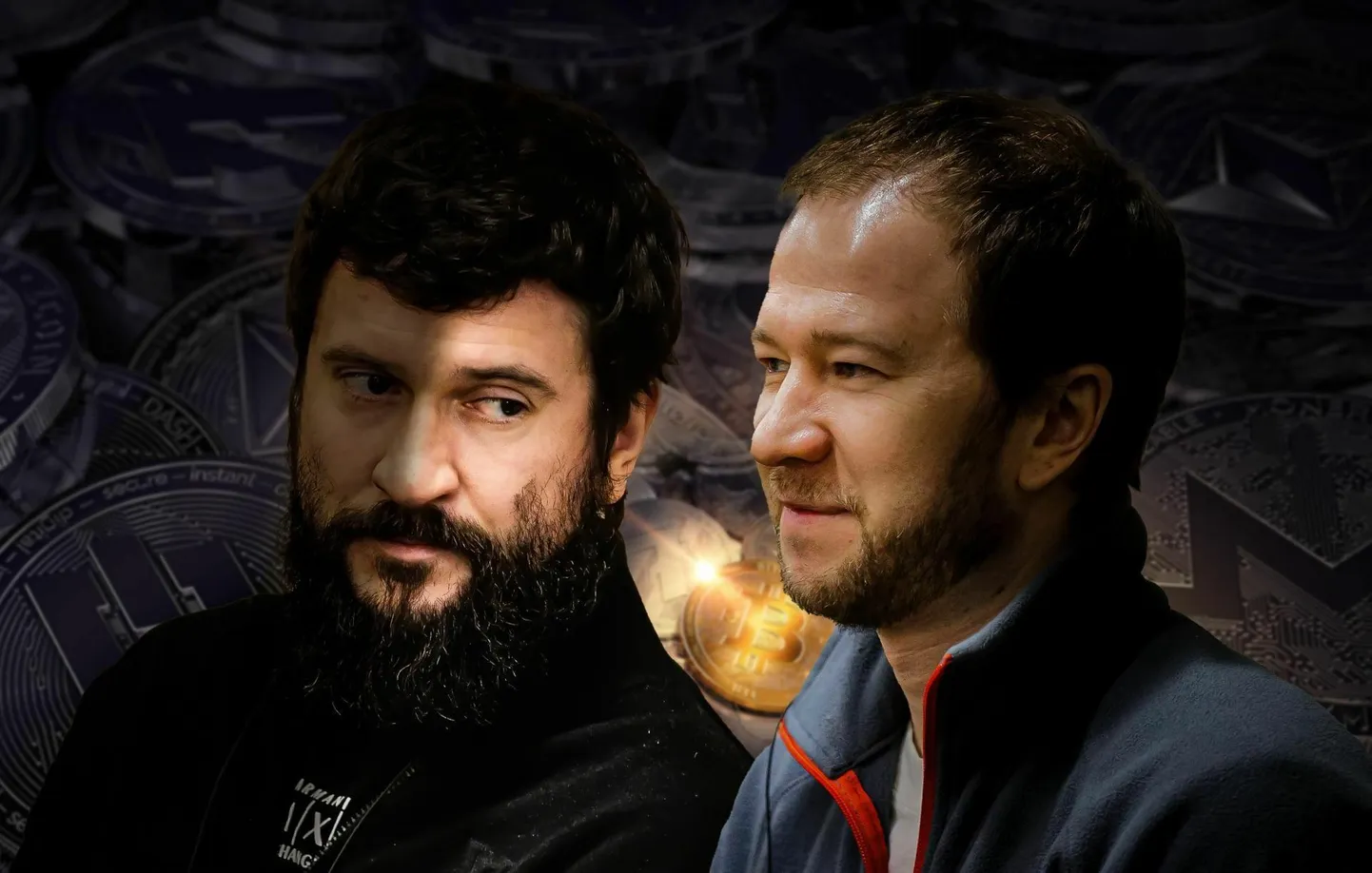 Crypto businessmen Ivan Turogin and Sergei Potapenko.