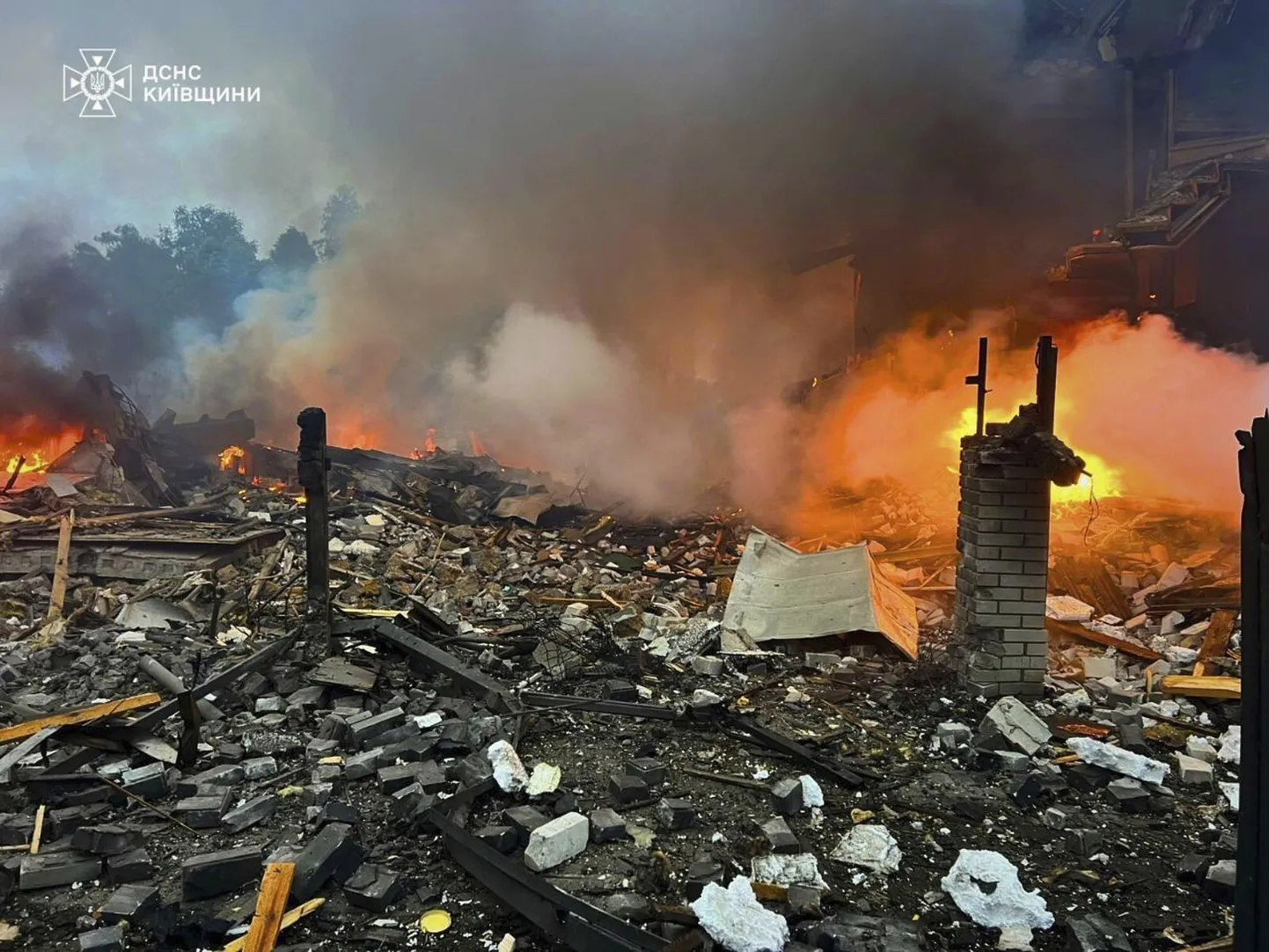 Krievijas uzbrukuma sagrautas privātmājas Ukrainā.
