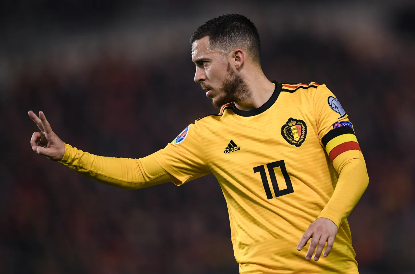 Belgia jalgpallikoondise kapten Eden Hazard.