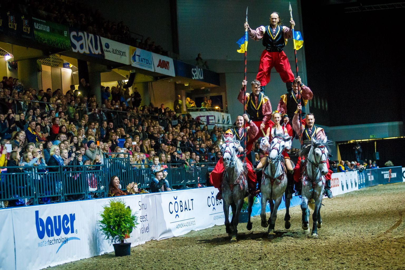 Ukraina kasakad Tallinn International Horse Show'l