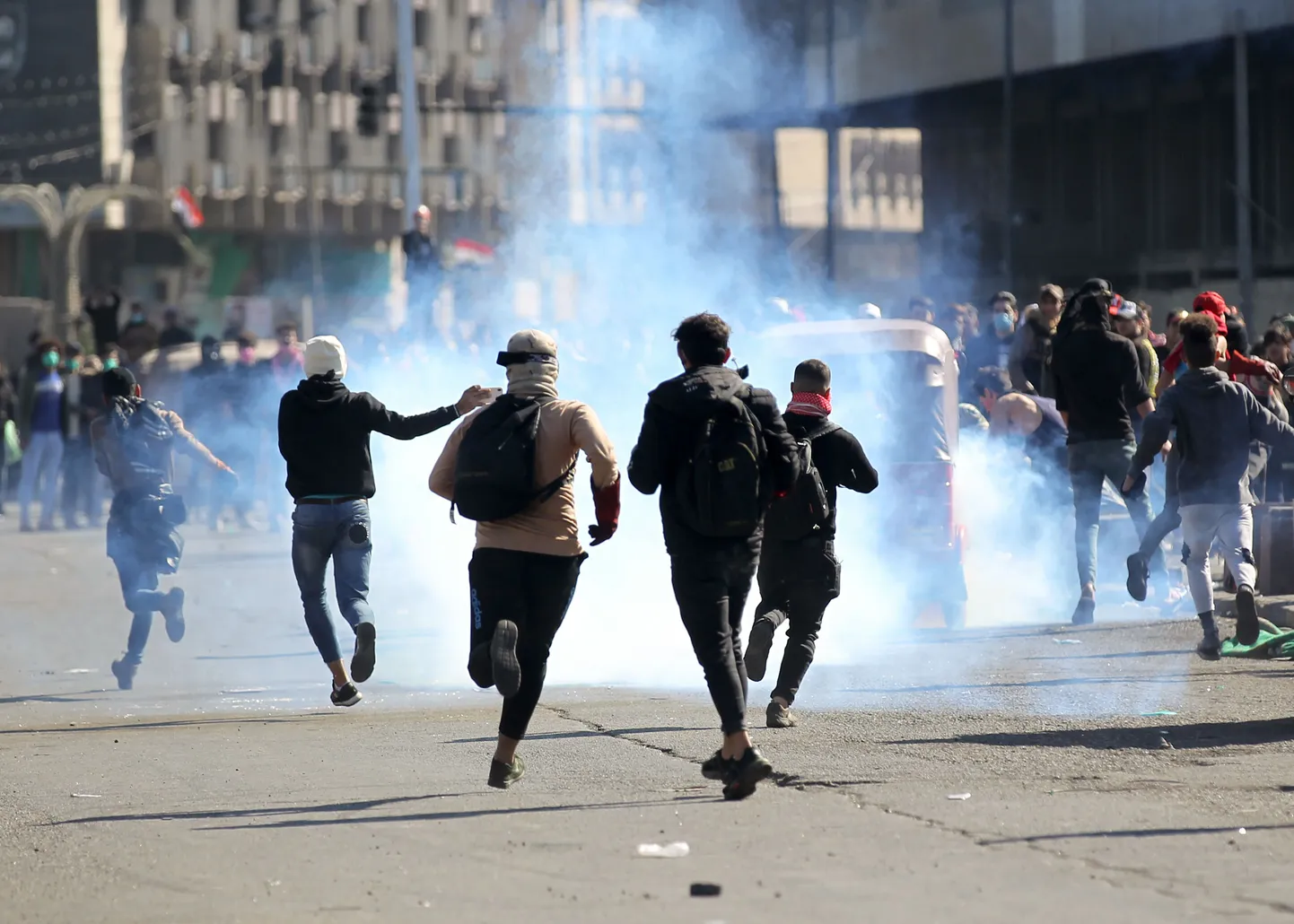 Protesti Bagdādē 26. janvārī.