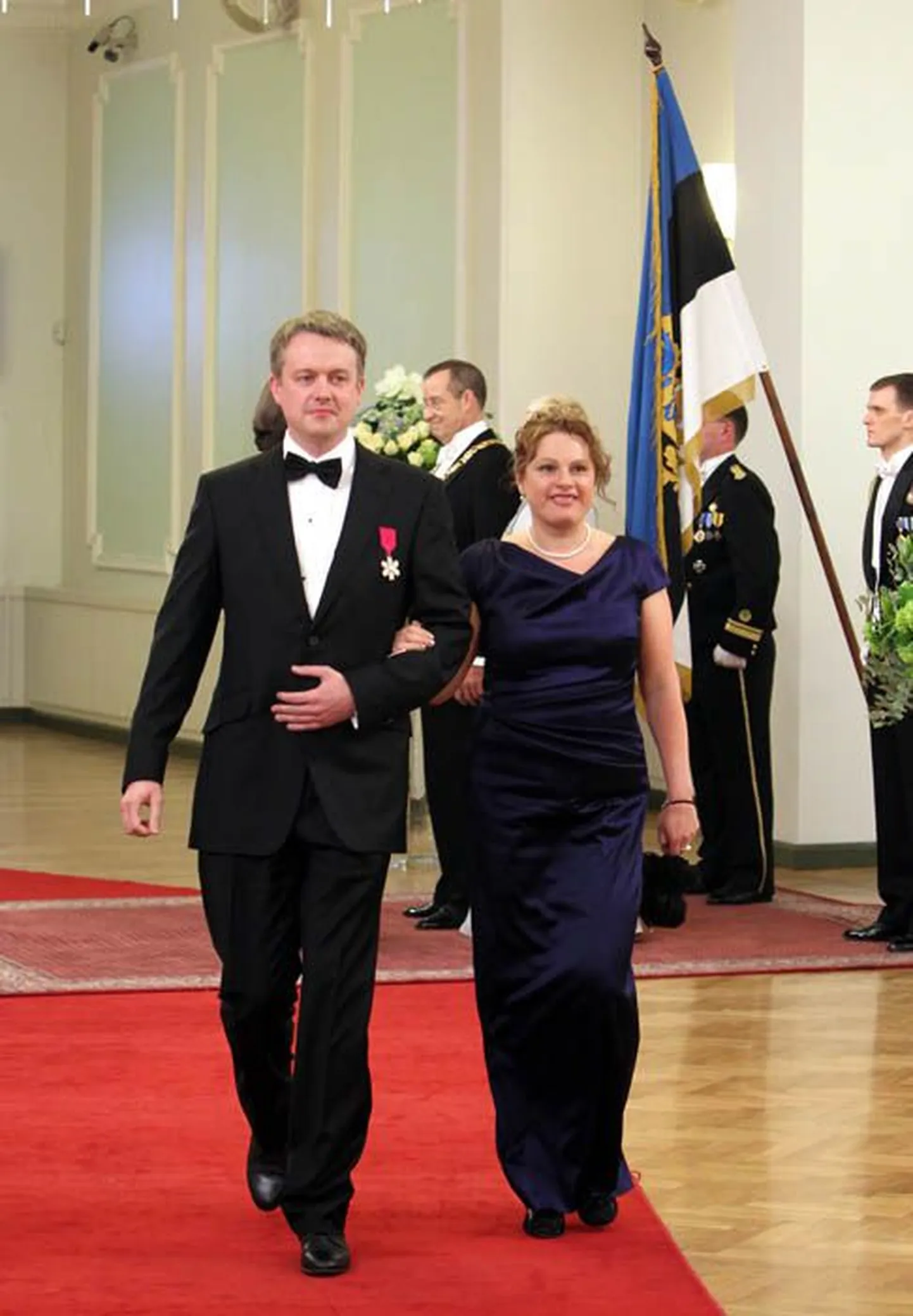 Jaan Tallinn abikaasaga.