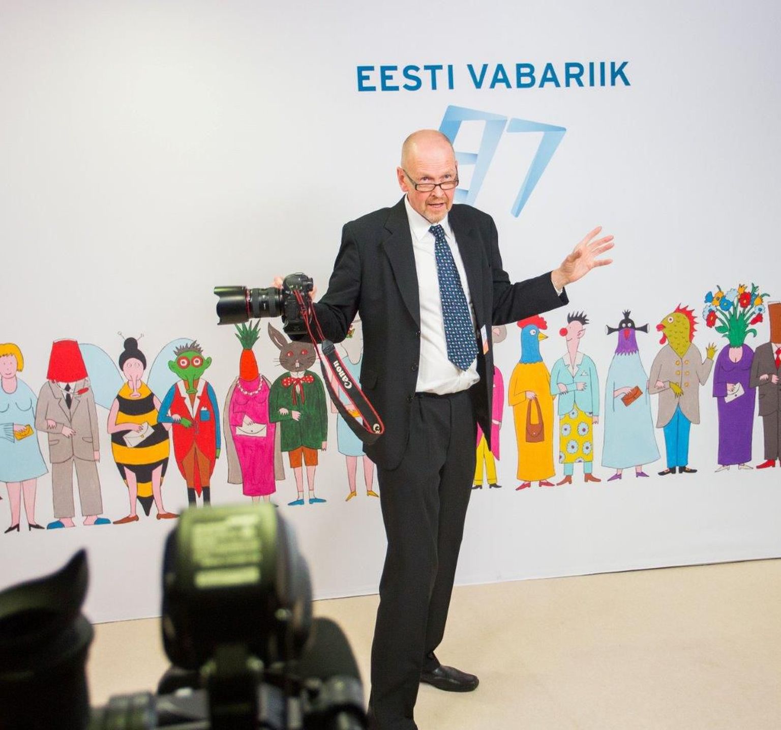 Eesti vabariigi presidendi Toomas Hendrik Ilvese vastuvõtt Jõhvi kontserdimajas.