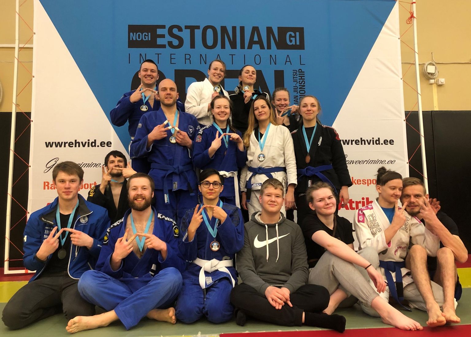 Tartu spordiklubi Võimla sportlased tõid Estonian Open Gi võistluselt koju 18 medalit.