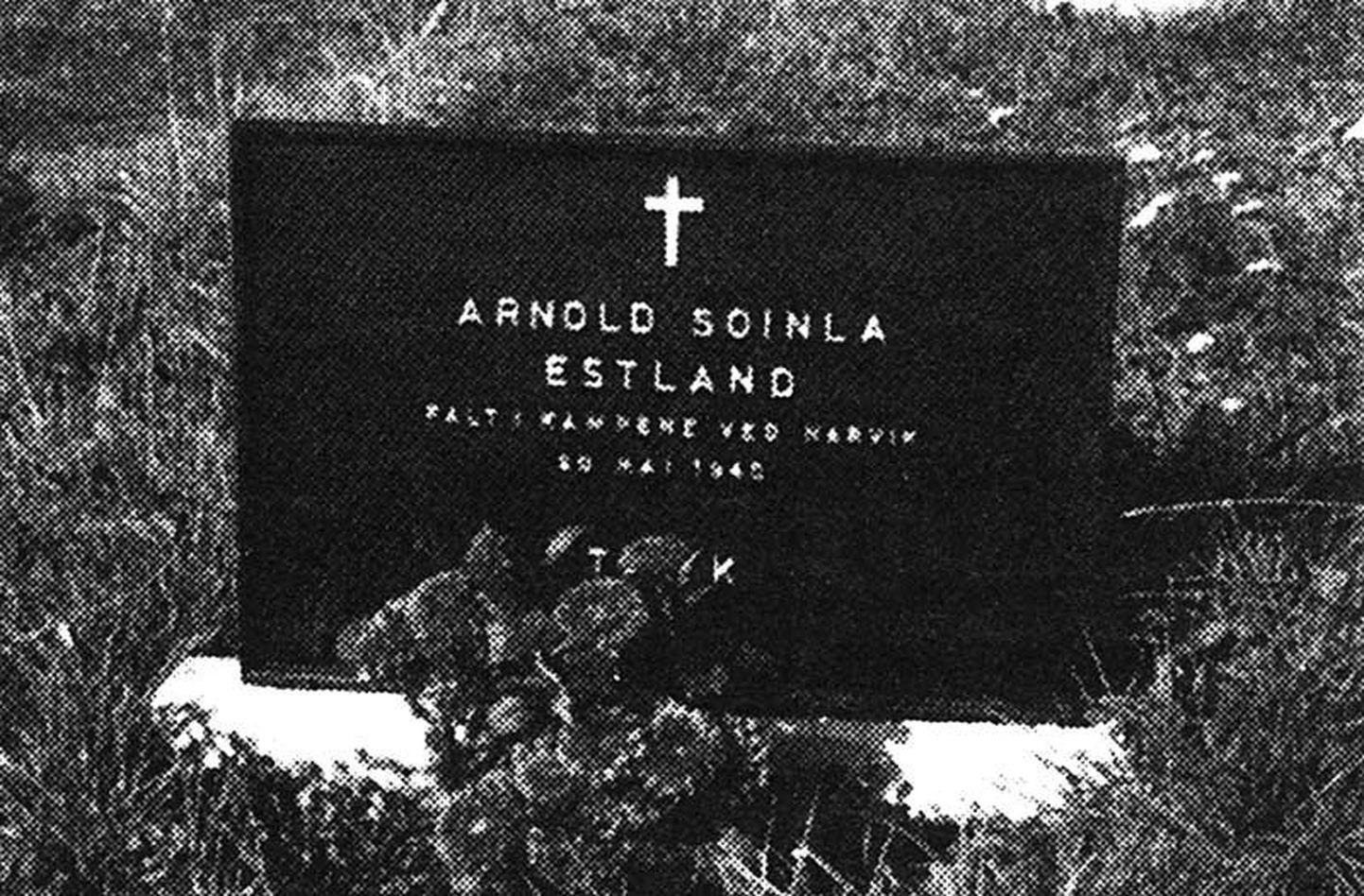 Arnold Soinla haud Lenviki kirikuaias.
