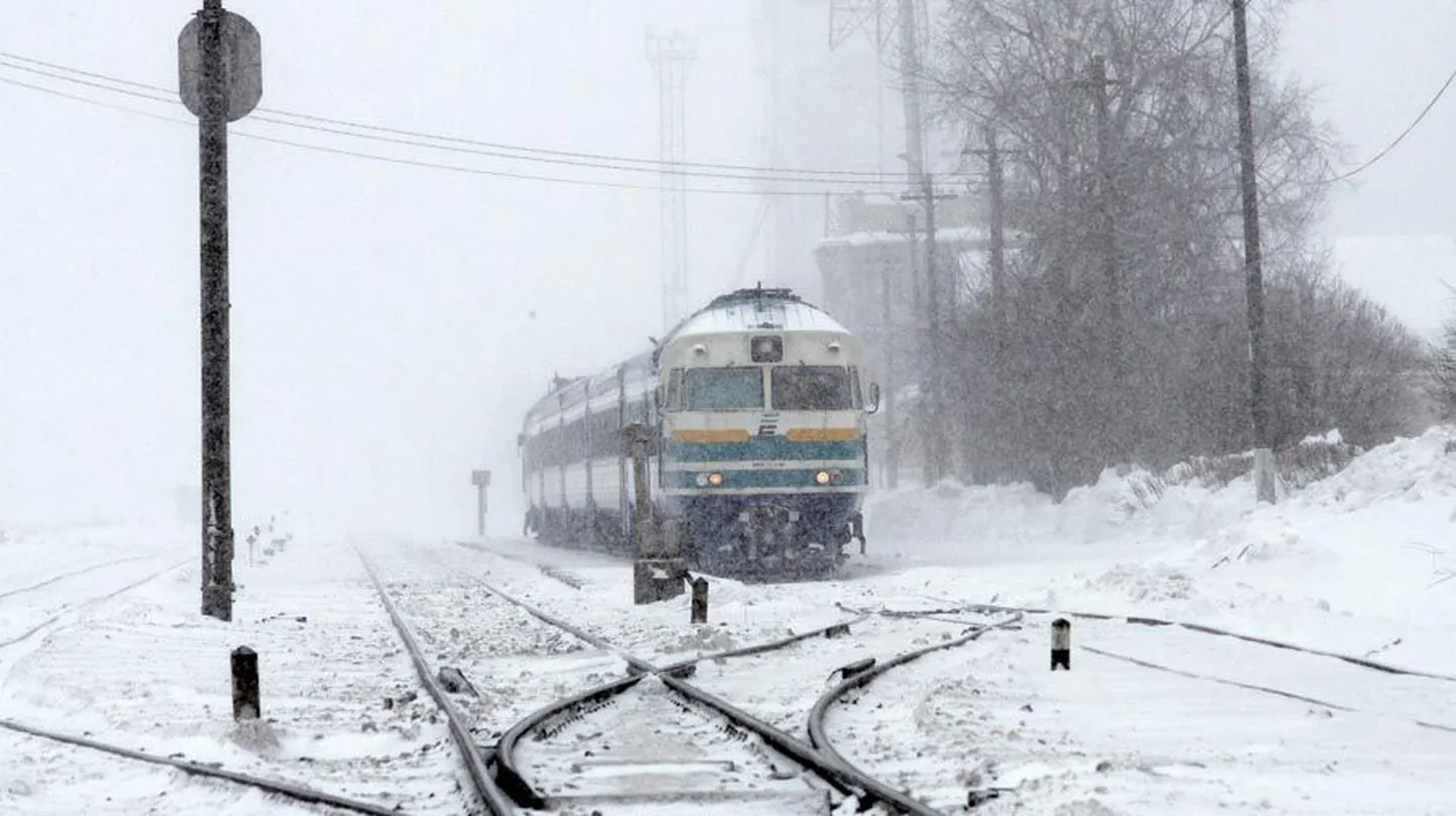 Raudteel juhtunud õnnetusjuhtumite arvu suurenemine on seotud ka tavapärasest suurema lumekogusega.