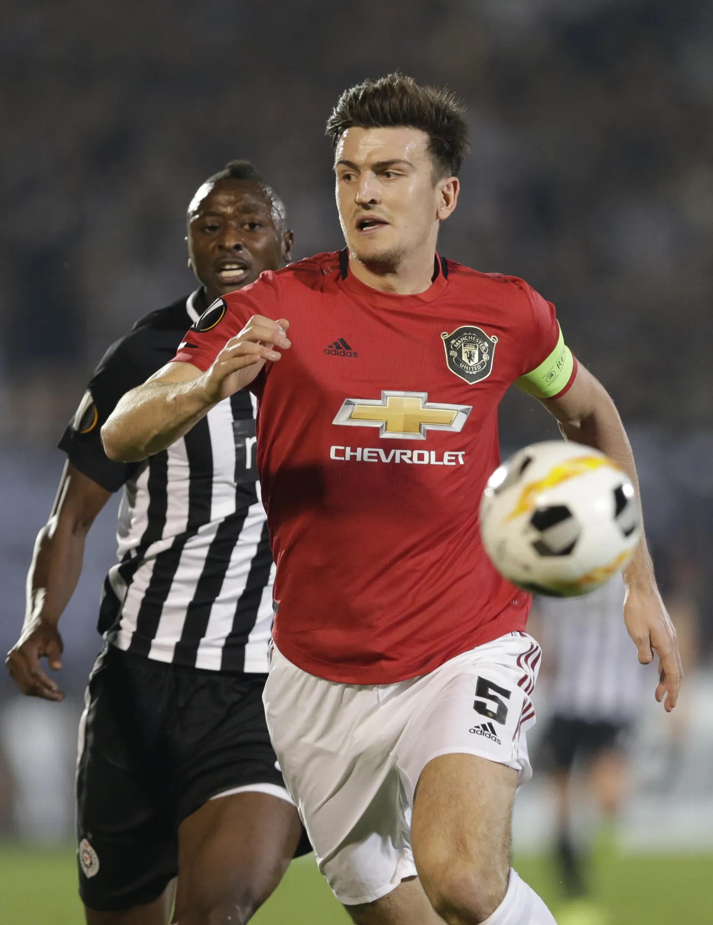 Manchester Unitedi mängumees Harry Maguire.