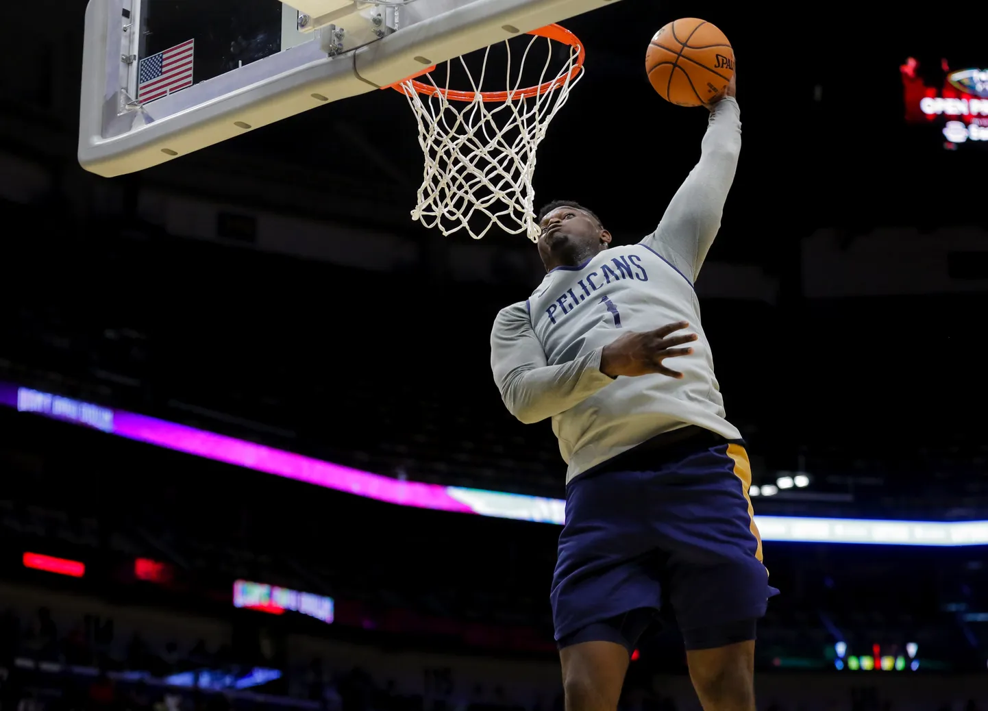 Zion Williamson 5. oktoobril New Oreleans Pelicanis avatud treeningul