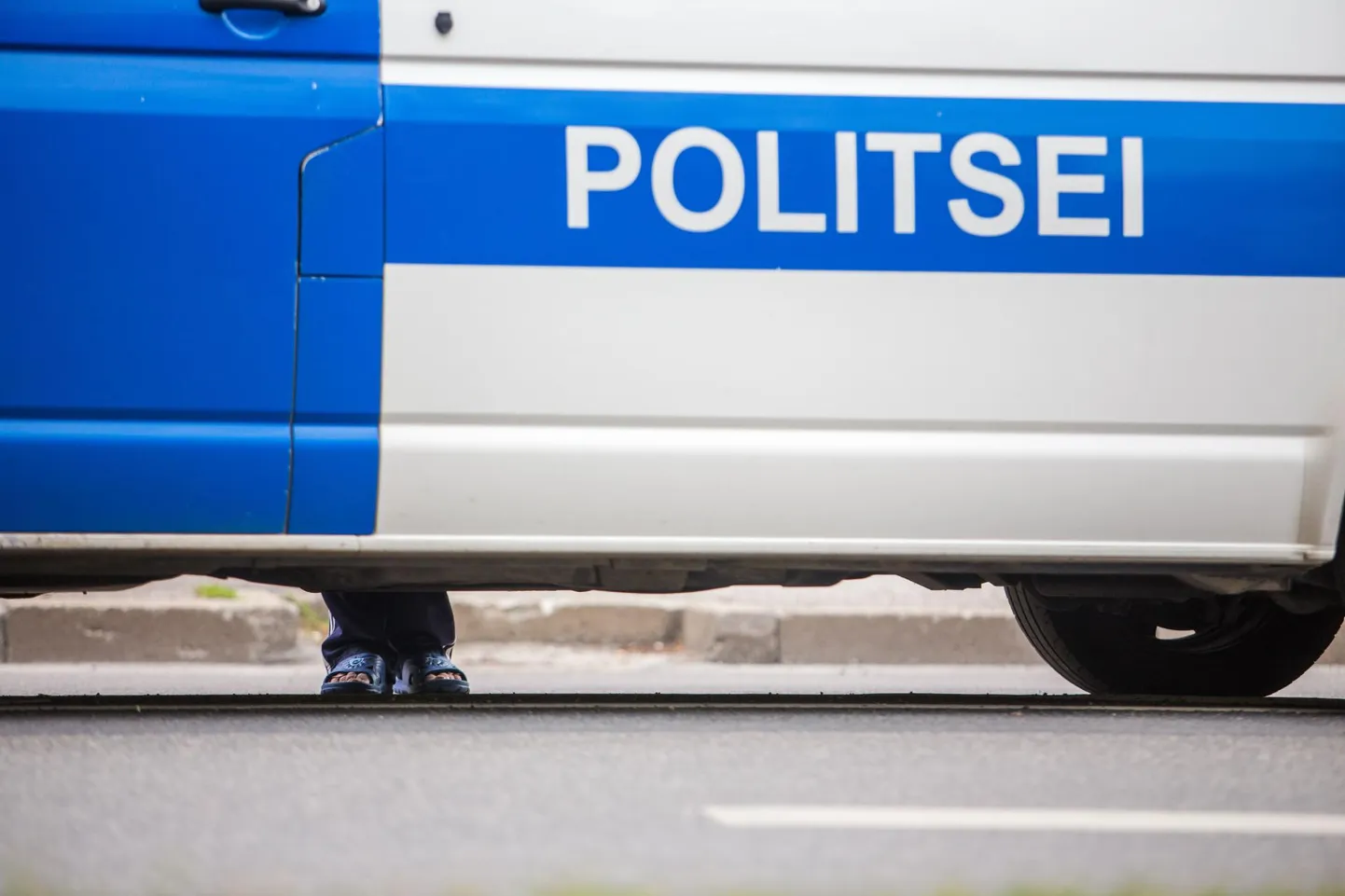 Politseiauto. Foto on illustreeriv.
