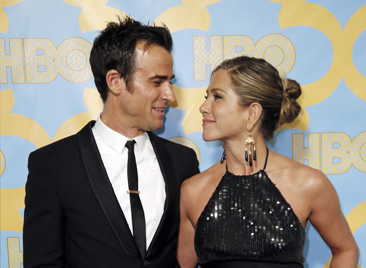 Jennifer Aniston abikaasa Justin Theroux'ga aastal 2015.