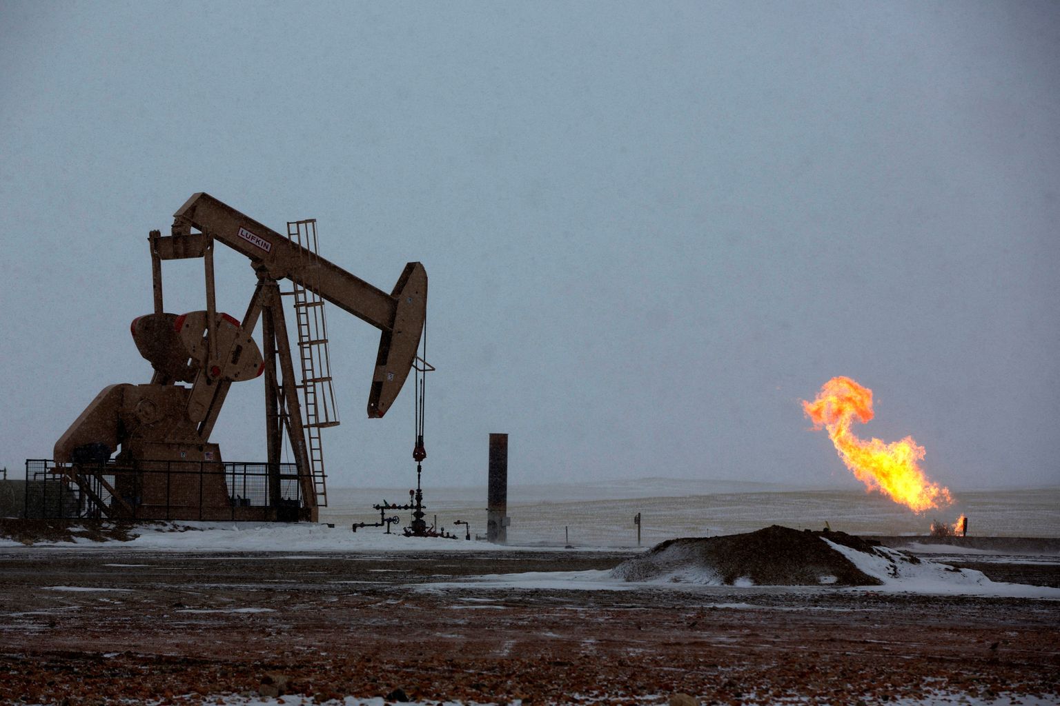 Naftapump USAs, Põhja-Dakota osariigis.