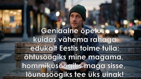 Kuidas vähema rahaga edukalt Eestis toime tulla?