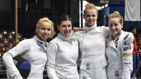 Olümpiapääset jahtiv Eesti epeenaiskond alustas Barcelonas kindla võiduga