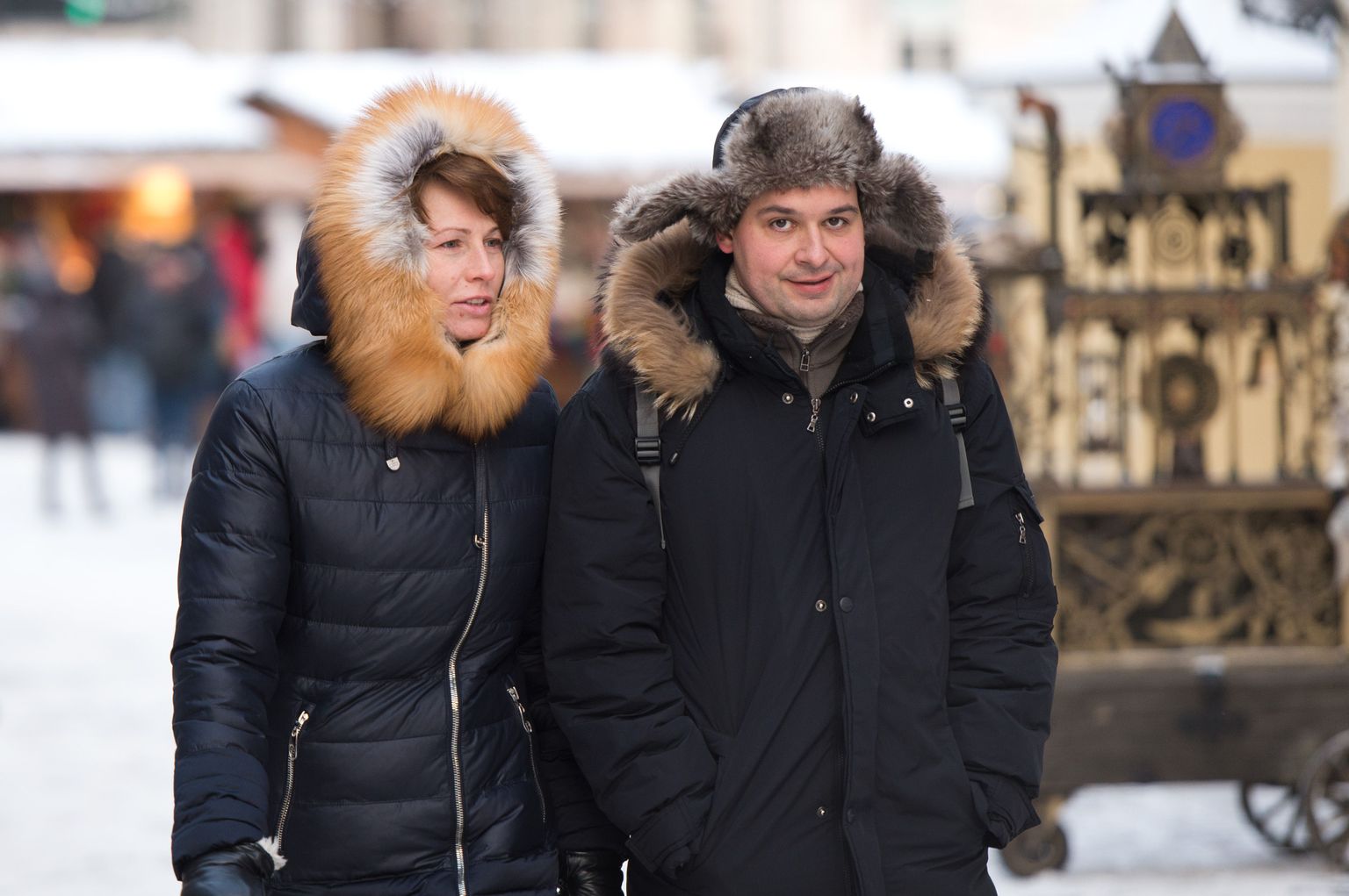 Vene turistid Tallinna vanalinnas
