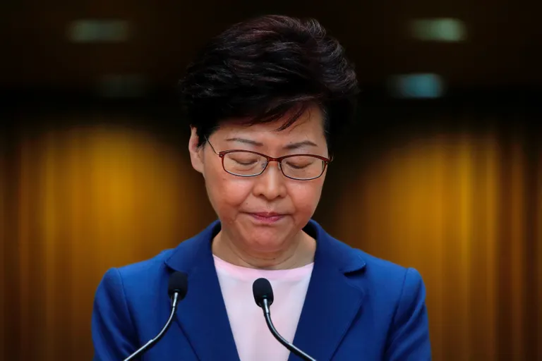 Carrie Lam kuulutas väljasaatmisseaduse «surnuks».