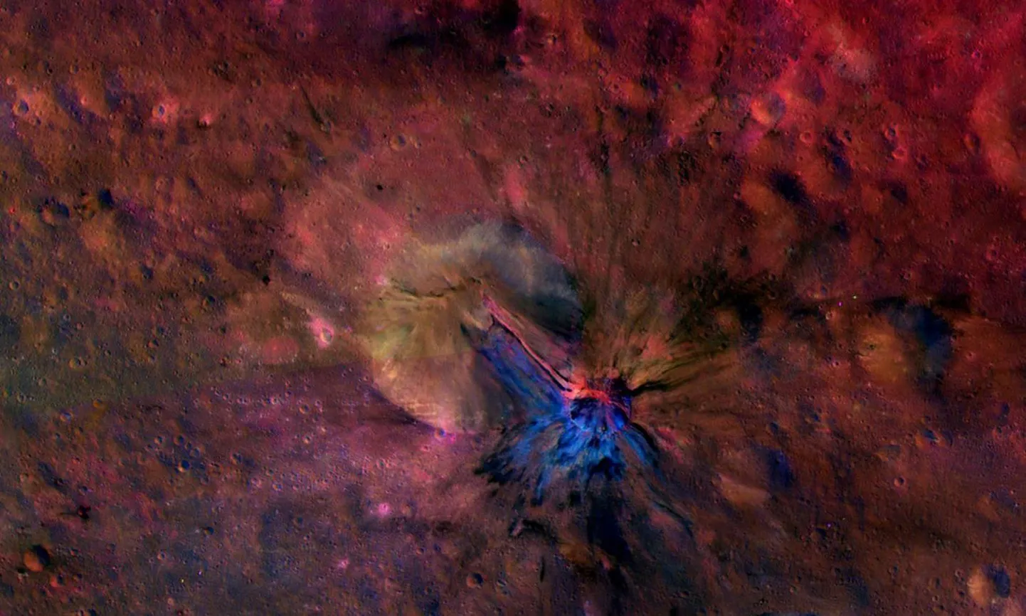 Asteroid Vesta Aelia kraater