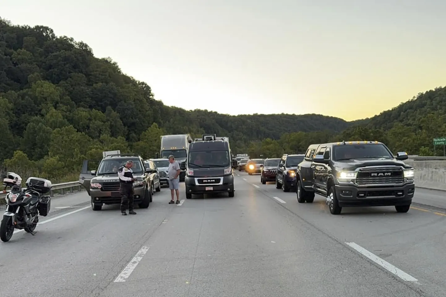 Liiklusseisak Kentuckys I-75 maanteel.