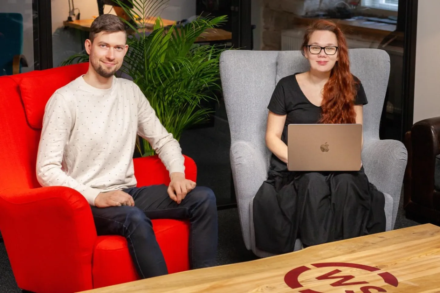 Andri Sisask ja projektijuht Piret Sammel.