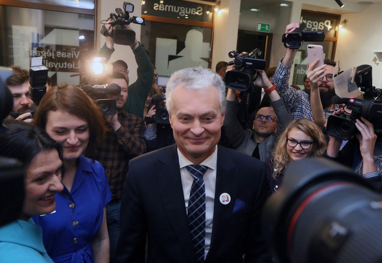 Leedu presidendivalimistel teise vooru pääsenud majandusteadlane Gitanas Nauséda.