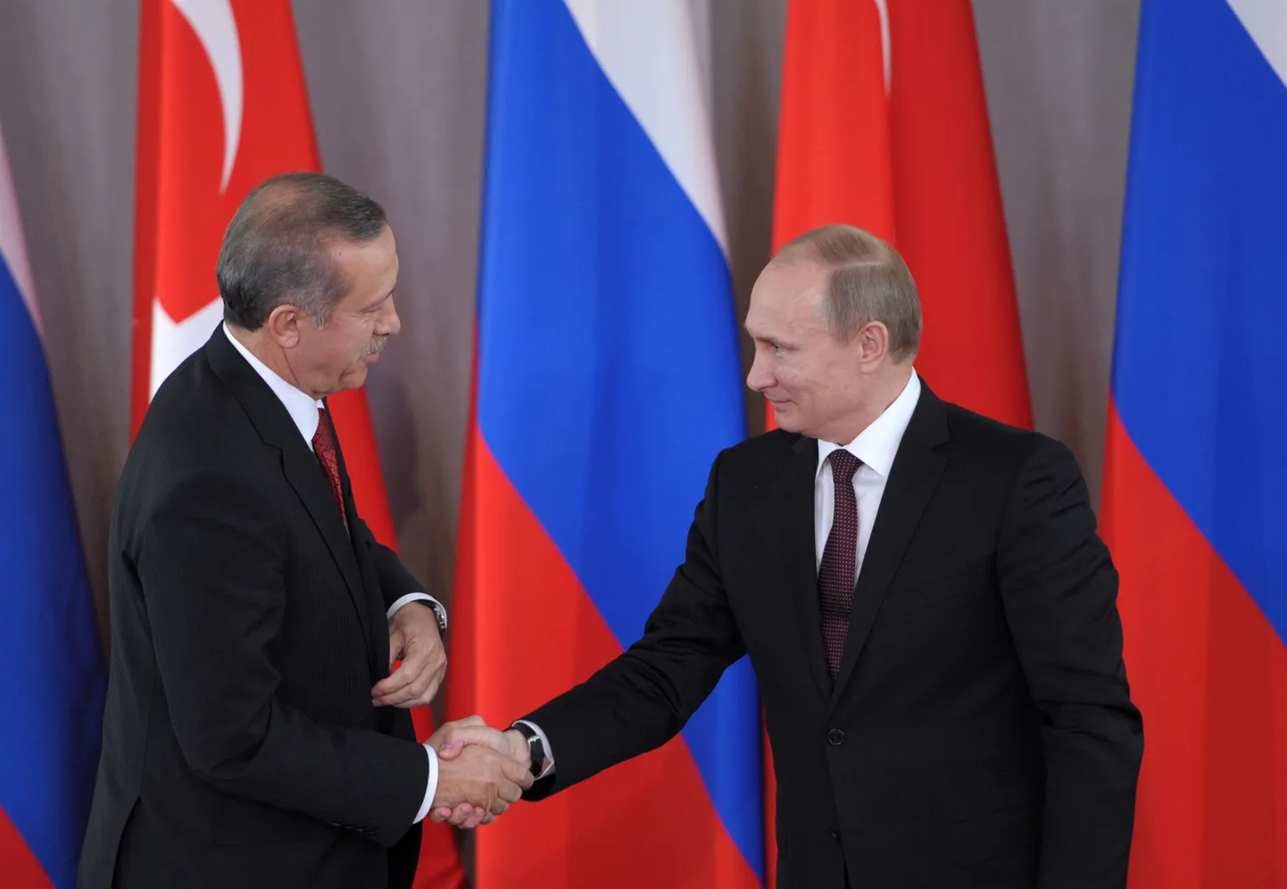 Türgi president Recep Tayyip Erdoğan võõrustab täna Ankaras oma Vene kolleegi Vladimir Putinit. Foto on tehtud möödunud aasta novembris.