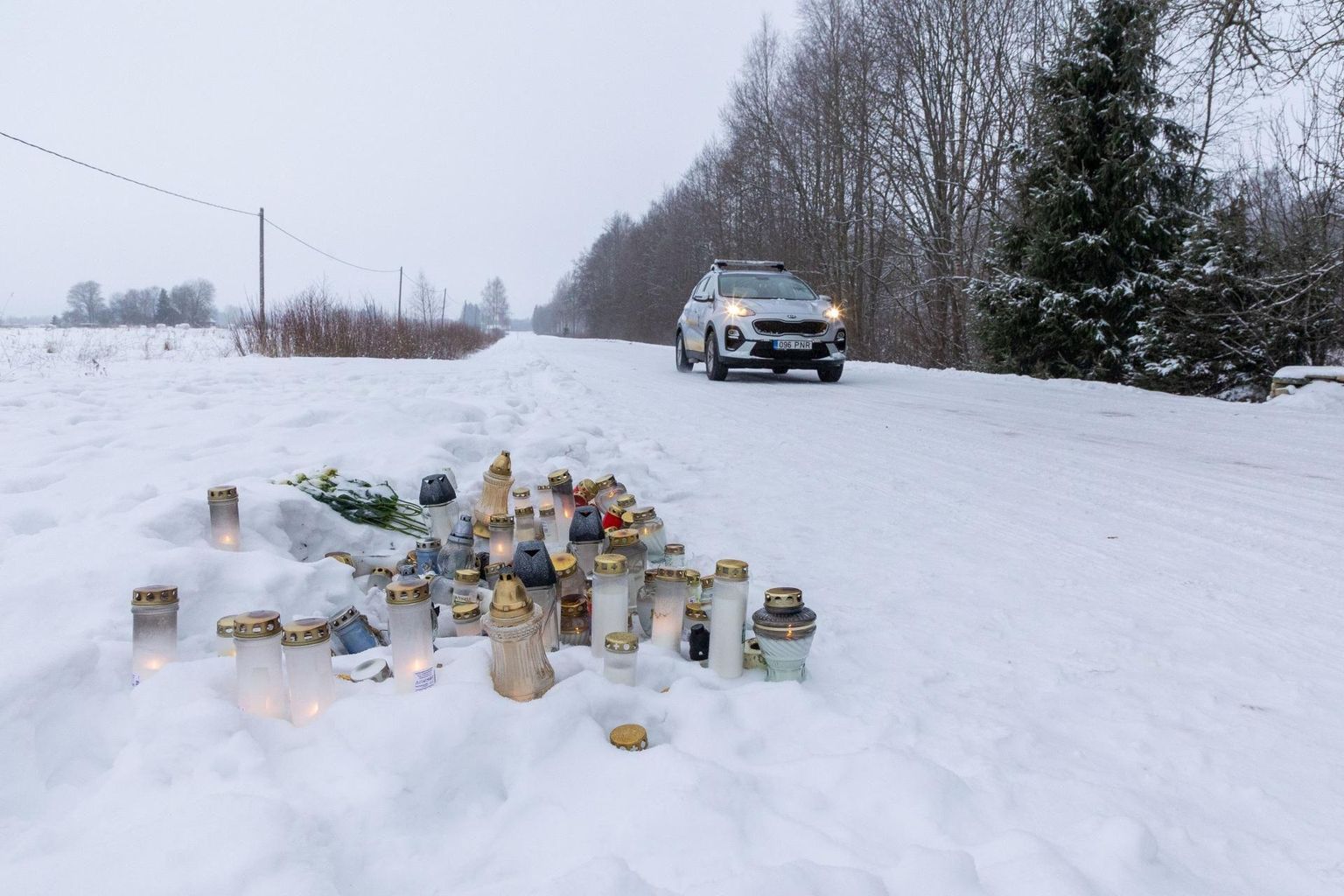 В ночь на 1 января в деревне Энари волости Тюри произошло серьезное дорожно-транспортное происшествие.
