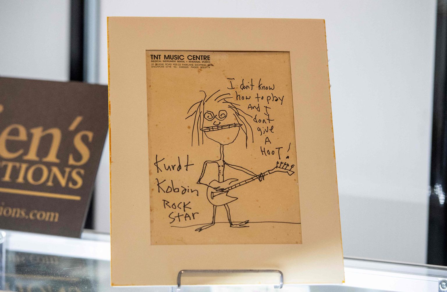 Kurt Cobaini 1992. aastal valminud karikatuur.
