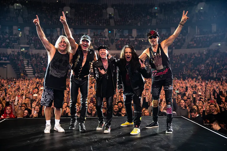 Leģendārā vācu rokgrupa "Scorpions".
