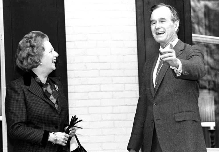 Маргарет Тэтчер и Джордж Буш.