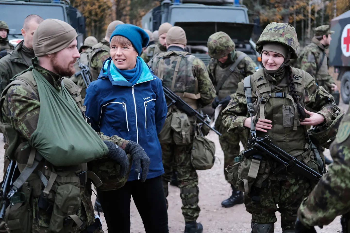 President Kersti Kaljulaid külastas Okas 2019.