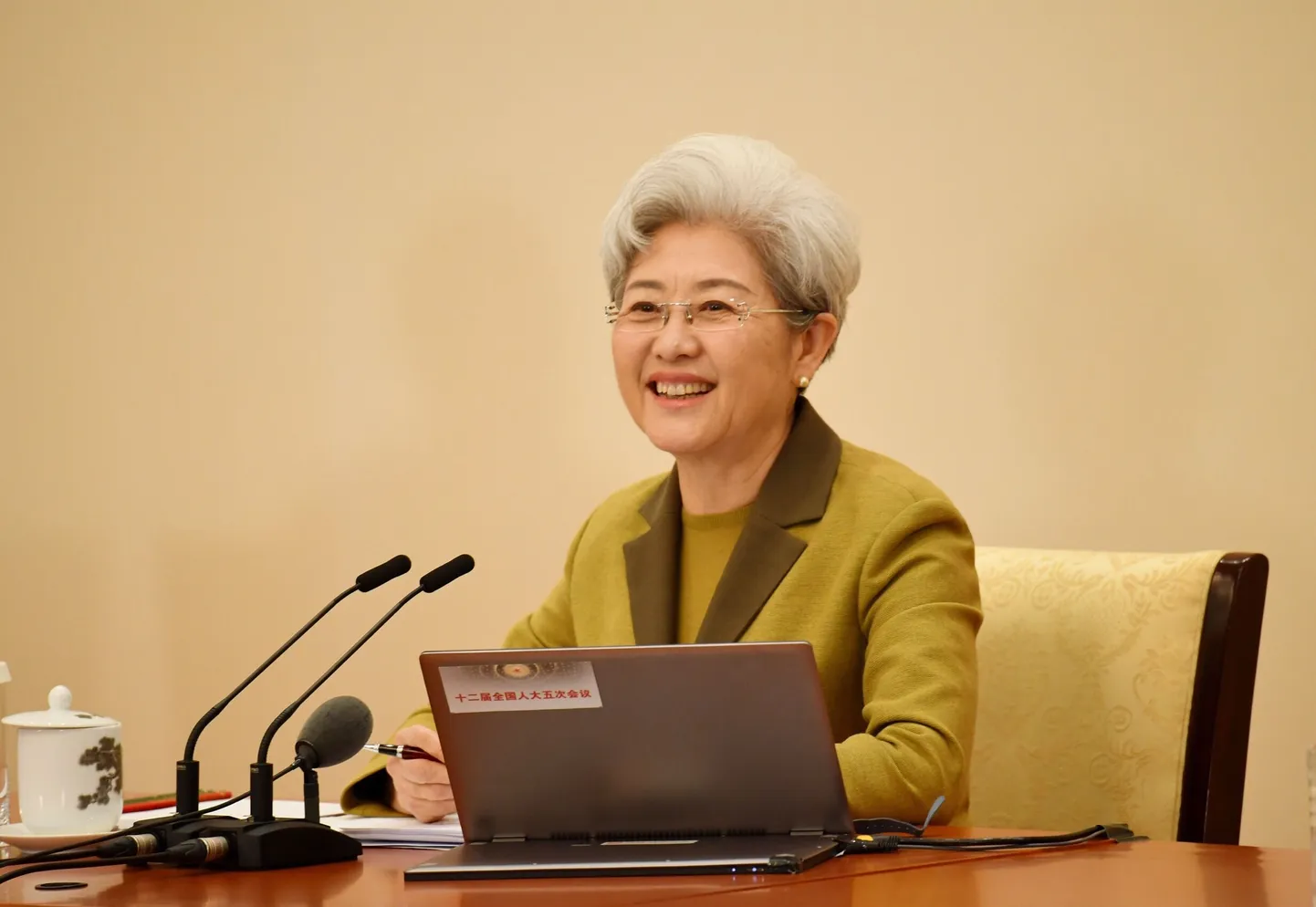 Hiina rahvakongressi pressiesindaja Fu Ying.