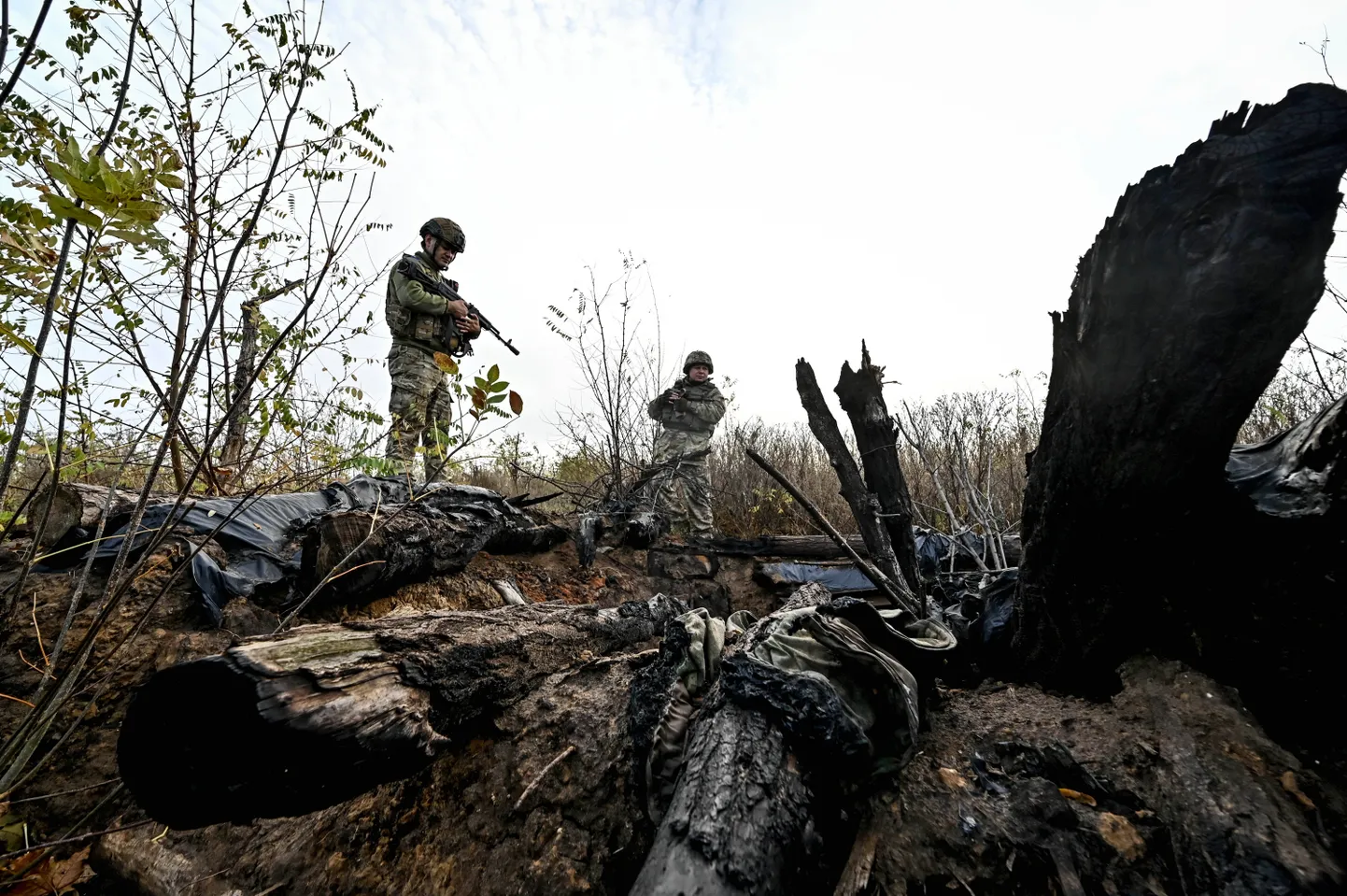 Ukraina armee poolt hõivatud venelaste positsioonid Zaporižžja oblastis.