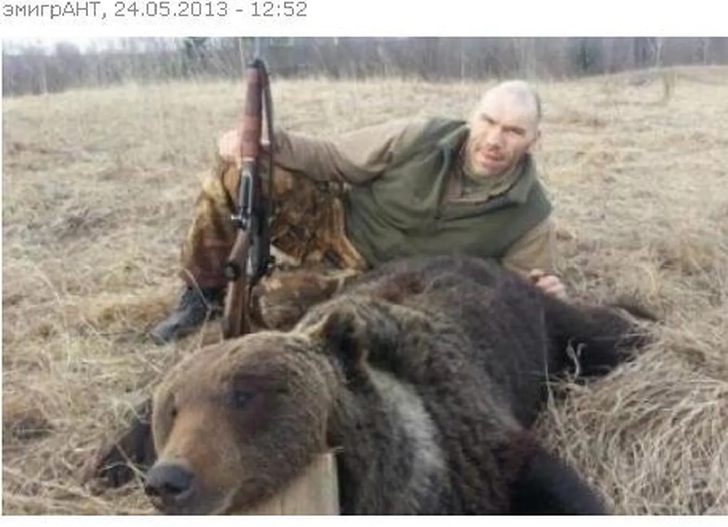 Николай Валуев с трофеем.