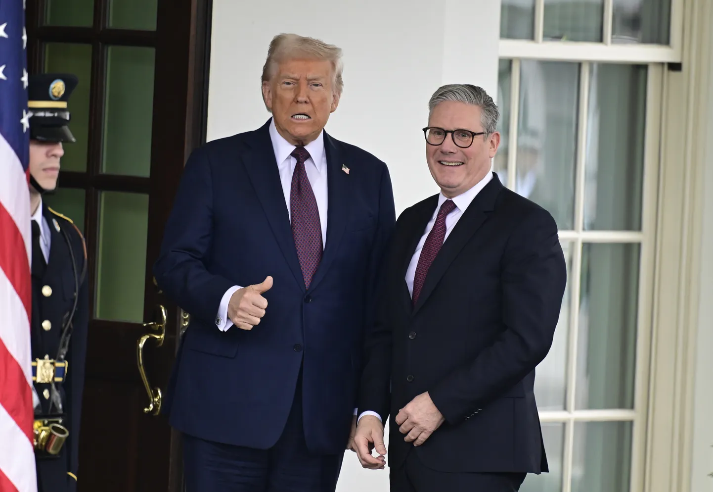 Donald Trump ja Keir Starmer veebruarikuisel kohtumisel Valges Majas.