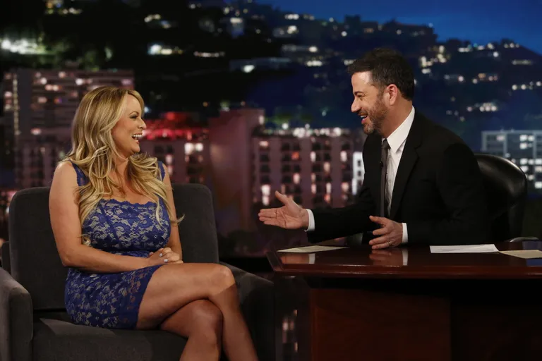 Stormy Daniels andmas intervjuud Jimmy Kimmelile.