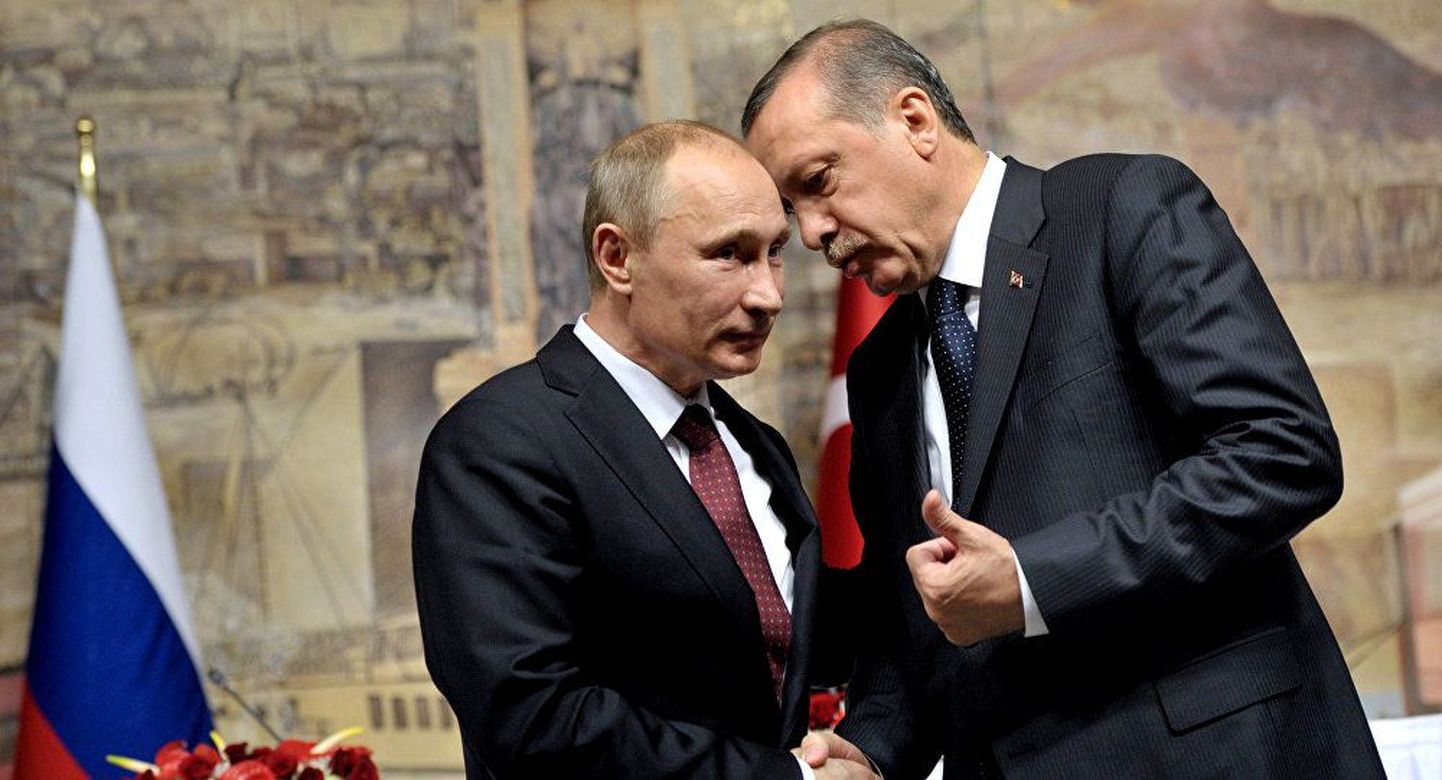 Vladimir Putin ja Recep Tayyip Erdogan.