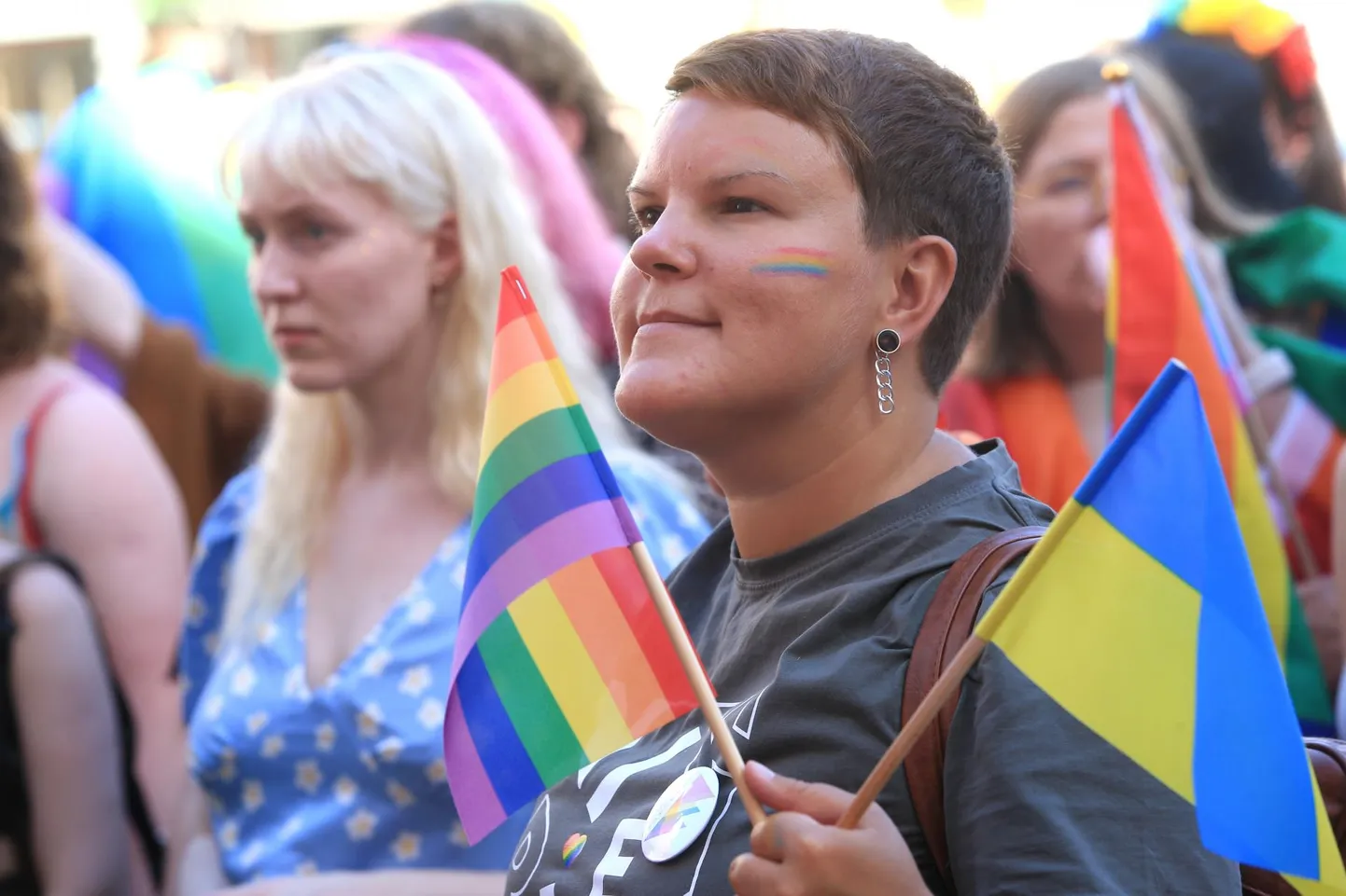 Tartu Pride LGBT+ kogukonna õiguste kaitseks aastal 2022.
