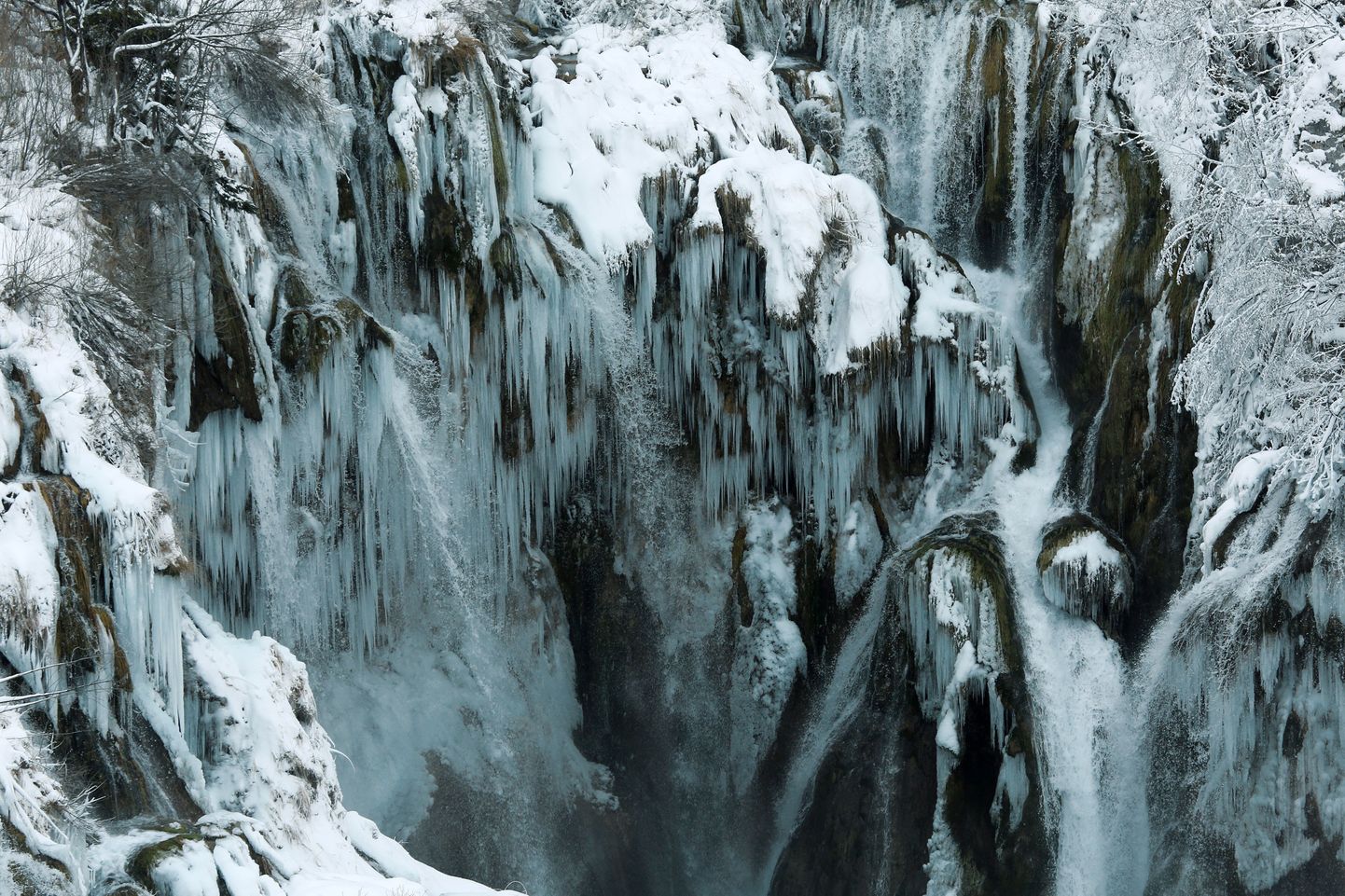Plitvice rahvusparki kattis lumi ka 2014. aastal.