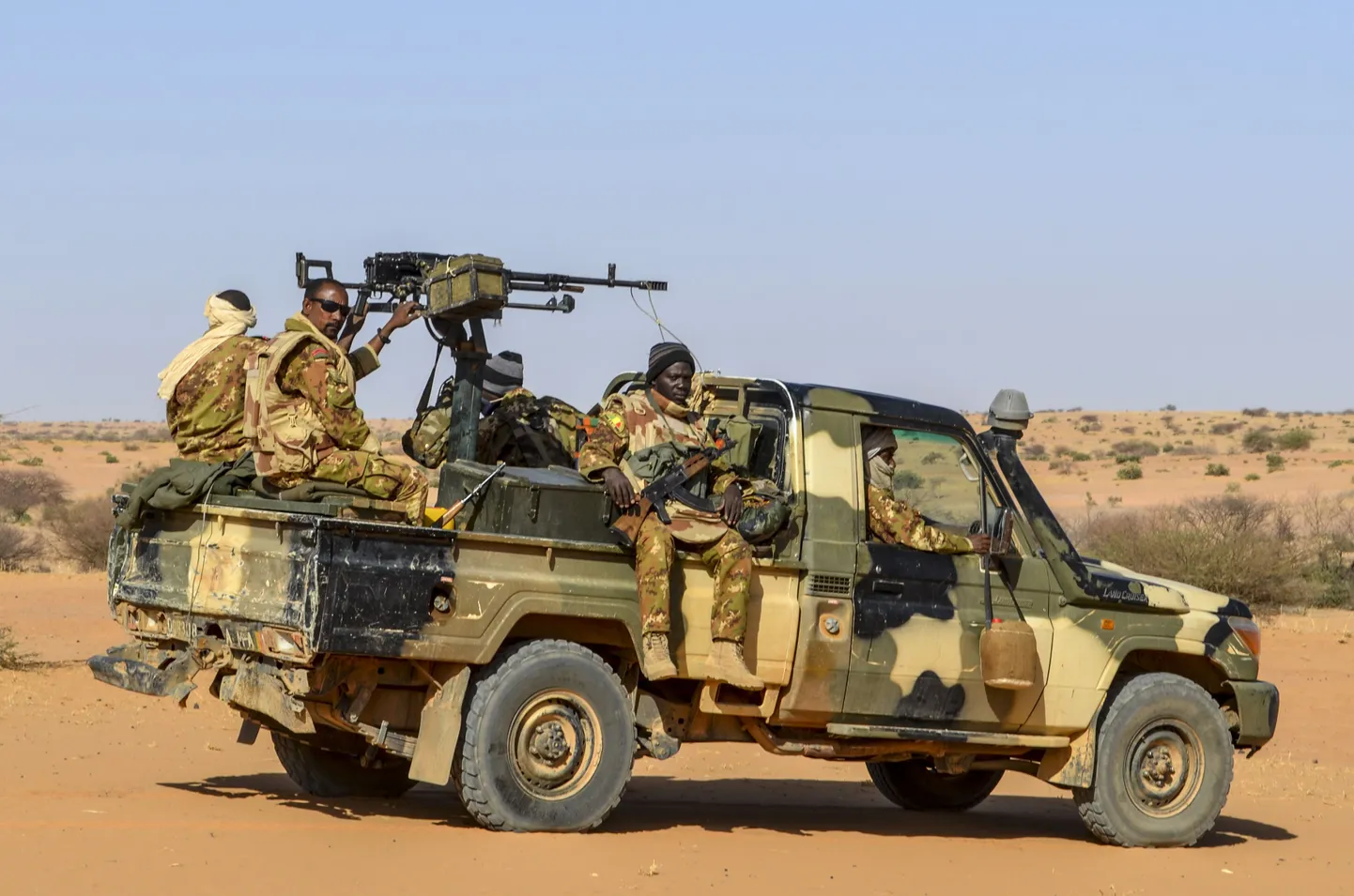 Mali armee (FAMA) sõdurid. Pilt on illustreeriv.