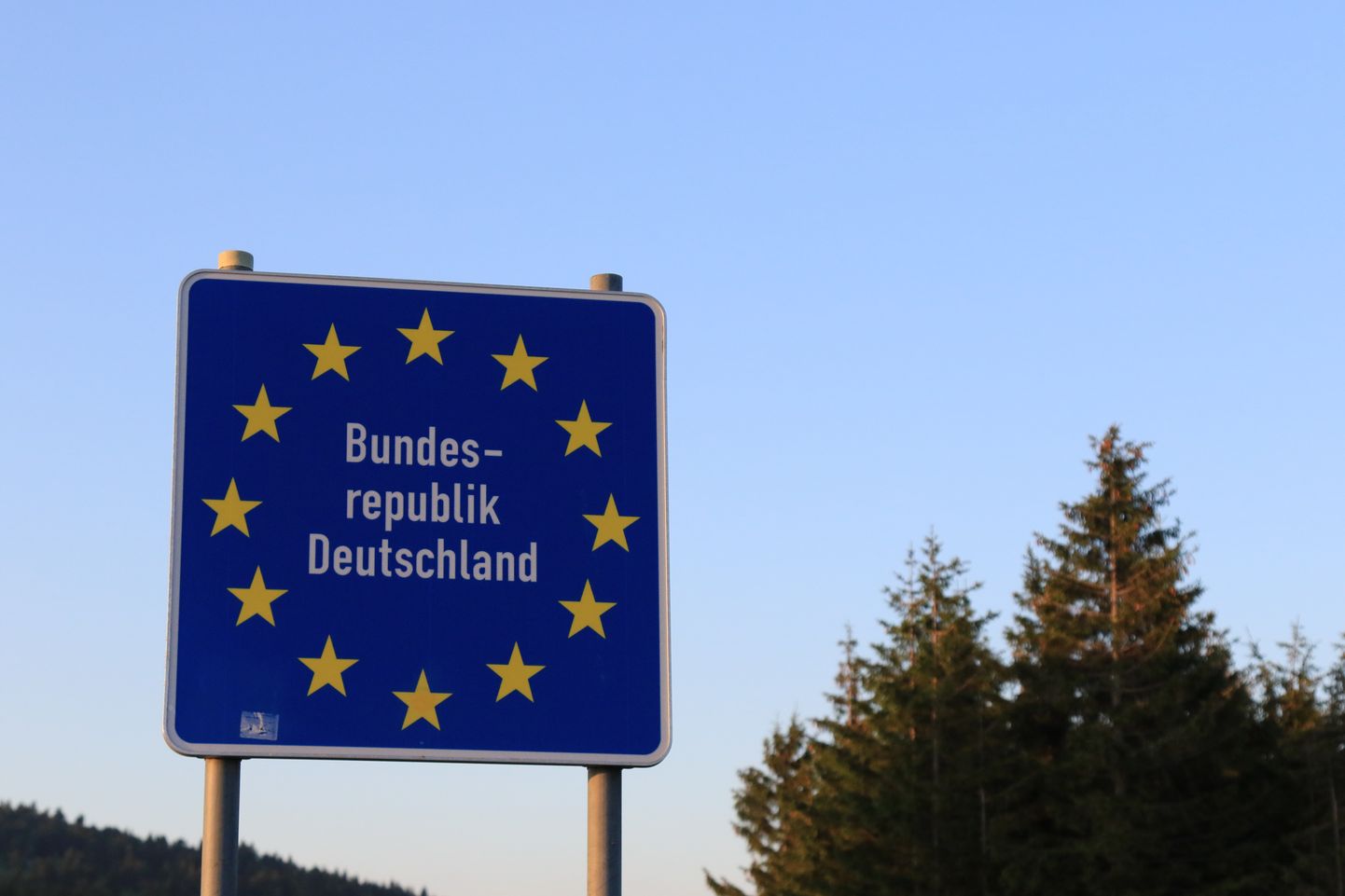 Saksamaa ja Tšehhi Vabariigi vaheline piiripost, 13. juunil 2021. Pilt on illustratiivne.