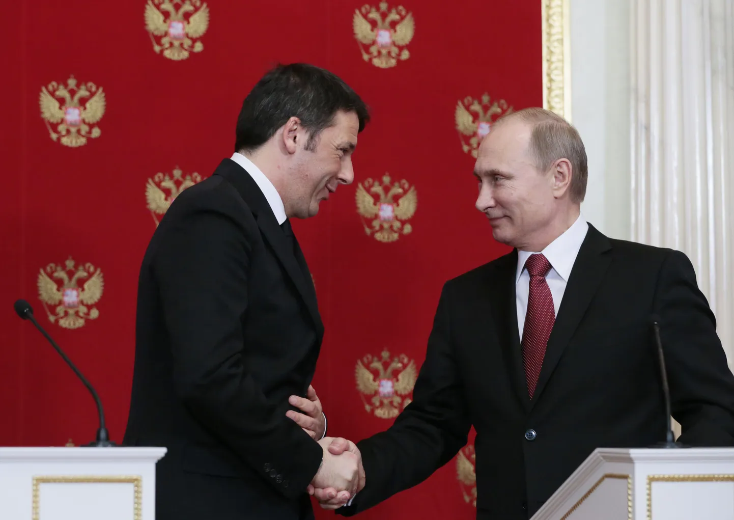 Renzi ja Putin Kremlis